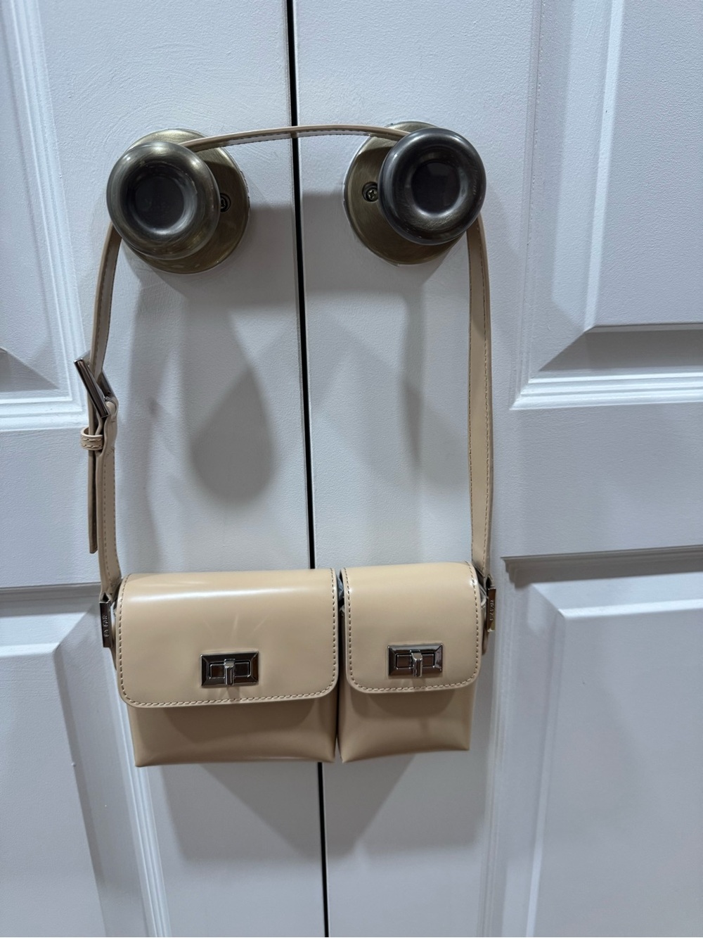 BY FAR baby billy shoulder bag in cream